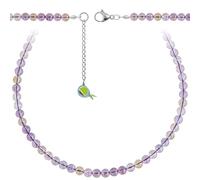 Naturosphère - Bijoux naturels C16 - Collier en amétrine - Perles rondes 6 mm - 60 cm