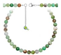 Naturosphère - Bijoux naturels C16 - Collier en chrysoprase - Perles rondes 10 mm - 90 cm