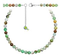 Naturosphère - Bijoux naturels C16 - Collier en chrysoprase - Perles rondes 8 mm - 90 cm