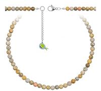 Naturosphère - Bijoux naturels C16 - Collier en corail fossilisé - Perles rondes 6 mm - 50 cm