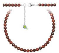 Naturosphère - Bijoux naturels C16 - Collier en jaspe breschia - Perles rondes 8 mm - 55 cm