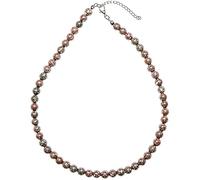Naturosphère - Bijoux naturels C16 - Collier en Porphyre impérial Rouge - Perles Rondes 6 mm - 46 cm