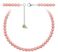 Naturosphère - Bijoux naturels C16 - Collier en thulite - Perles rondes 8 mm - 60 cm