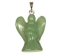 Naturosphère - Bijoux naturels C17 - Pendentif ange en aventurine verte