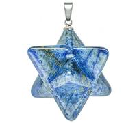 Naturosphère - Bijoux naturels C17 - Pendentif étoile merkaba en lapis lazuli