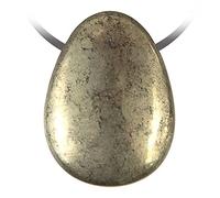 Naturosphère - Bijoux naturels C17 - Pendentif goutte pierre percée en pyrite