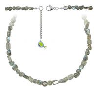 Naturosphère - Collier en labradorite - Perles roulées 5 à 8 mm - 70 cm