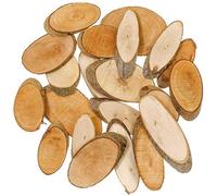 Naturosphère - Décoration Naturelle C42 - Rondelles de Bouleau ovales - 6 à 10 cm - Lot de 20