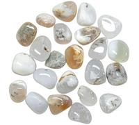 Naturosphère - Minéraux et fossiles C27 - Pierres roulées merlinite ou agate dendrite - 2 à 3 cm - Lot de 3