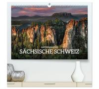 Naturparadies Sächsische Schweiz (hochwertiger Premium Wandkalender 2026 DIN A2 quer), Kunstdruck in Hochglanz: Auf Entdeckungsreise im Elbsandsteingebirge