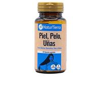 NATURTIERRA Piel,Pelo, Uñas 30 Caps Veg. pour adultes, usage quotidien, format pratique
