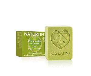 Naturtint 2en1 Eco d'Usage Fréquent Shampooing/Après-Shampooing Solide Hydrate/Répare pour Cheveux Brillants/Forts sans Silicones/Parabens, Vert, 75 ml