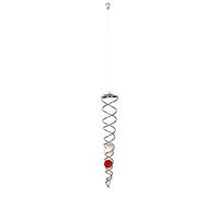 NaturURE ́s Melody Carillon éolien en Cristal argenté, Rouge et Transparent