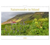 Naturwunder in Island (Wandkalender 2026 DIN A4 quer), CALVENDO Monatskalender