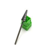 Natury Nails Fraise en carbure de tungstène pour tour à ongles. Manucure, pédicure, émail, ongles acryliques et ongles en gel foret pour tour de forme pyramidale (grain épais)