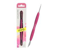 Natury Nails STALEKS PRO Repousse-cuticules avec poignée en caoutchouc et silicone, acier inoxydable, Gummy UNIQ 11/2