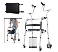 NATWEE Déambulateur, déambulateur Vertical réglable avec 4 Roues, Personnes âgées Adultes de Grande Taille avec déambulateur à roulettes, Charge 180 kg/400 LB It's So Kind of You