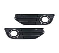 NATWEE Feu Antibrouillard Grilles Compatible avec A4 AR B8 B8.5 pour Allroad pour Quattro 2009-2015 Pare-Chocs Avant Antibrouillard Cadre De Lampe Garniture 8K0807681J01C(Left and Right)