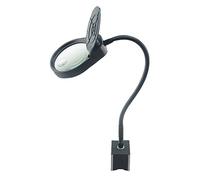 NATWEE Loupe de Bureau pour travaux de Machines magnétiques Réparations électroniques Loupe Pliable avec lumière LED (3X/10X) (Couleur : Noir) It's So Kind of You