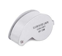 NATWEE Loupe Pliante 40x25mm Bijoux Loupe Portable Mini Loupe Loupe Lumière LED Lentille Lupa Grossissement Métal Argent (Color : Sliver LED Magnifier) It's So Kind of You
