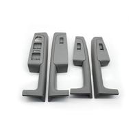 NATWEE poignée porte intérieure voiture Poignées Intérieures Avant Arrière Panneaux D'accoudoirs Bandes Décoratives Compatible Avec Passat B6 Pour Skoda Pour Superb 2008-2013(Gray 4PCS)