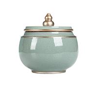 NATWEE Urne funéraire pour Cendres d'adultes et d'animaux de Compagnie, Grandes Urnes commémoratives en céramique de Style Chinois Haut de Gamme, urne funéraire à la Maison ou au cimetière, Chien,