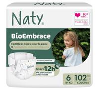 Naty BioEmbrace Couches Bébé Taille 6 (16+ kg), 102 unités