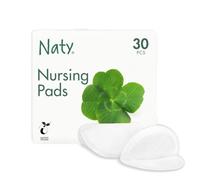Naty Coussinets d'allaitement Jetables pour Mamans, 30 unités | Parfaits pour la Grossesse et le Post-partum, Matériaux d'Origine Végétale