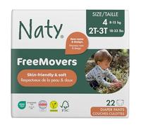 ECO by Naty Couches-culottes Ecologiques - Culottes hypoallergéniques et sans produits chimiques nocifs, très absorbantes et écologiques pour les garçons et les filles (Taille 4 - 22 culottes)