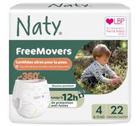 ECO by Naty Couches-culottes Ecologiques - Culottes hypoallergéniques et sans produits chimiques nocifs, très absorbantes et écologiques pour les garçons et les filles (Taille 4 - 22 culottes)