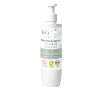 Naty Gel Lavant Bébé 240 ml - Origine Naturelle, Non irritant pour les yeux, Sans Parfum, Sans SLS/SLES, Testé Dermatologique, Vegan, Certifié COSMOS Natural, Pour Peaux Sensibles