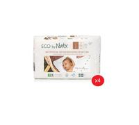 Naty - Lot De 4 Paquets De Couches Taille 1 Nouveau Né 2-5 Kg 25 Pcs