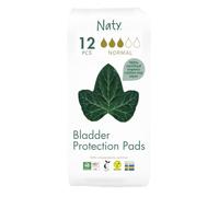 ECO by Naty Serviettes Ecologiques pour Incontinence féminine légère Normal - Serviettes hygiéniques pour fuites urinaires, vessie sensible, absorbantes et discrètes (12 unités)