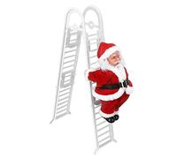 Naudeco Escalade Père Noël Décoration Électrique Arbre De Noël Suspendu Pendentif Doux Délicat Pour Fête De Vacances Salon Fête