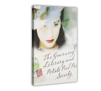 NAUEHG Impression sur toile The Guernsey Literary & Potato Peel Pie Society - Décoration pour chambre à coucher, bureau, chambre - Cadeau - 40 x 60 cm