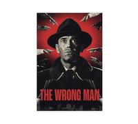 NAUEHG Poster sur toile « The Wrong Man » - Décoration de chambre à coucher, bureau, chambre - Cadeau - 60 x 90 cm