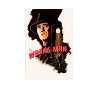 NAUEHG Poster sur toile « The Wrong Man » - Décoration murale pour salon, chambre à coucher - 50 x 75 cm