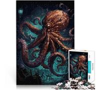 Naufrage du Octopus Puzzles 1000 pièces pour Adultes Séjour Anti-Stress pour Tuer Le Temps Décoration d'intérieur 38x26cm