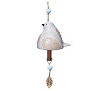 Naugan Cloche pour le chant des oiseaux, décoration de jardin, carillon à suspendre, pendentif en forme de sonnette pour portes en tube de métal B