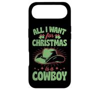 Naughty All I Want Christmas Cowboy - Funny Cute Horse Girl Coque pour iPhone Air