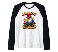 Naughty and I GNOME It Christmas Holiday, Blague de Jeu de Mots Amusante pour Hommes Manche Raglan