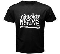 Naughty by Nature Rap Hip Hop Music Logo Men's T-Shirt Black 3XL