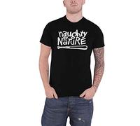 Naughty By Nature - T-Shirt # M Unisex Black # OG Logo [Import]