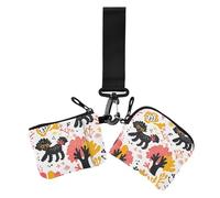 Naughty Dog Coral Lot de 2 pochettes à monnaie pour femme avec fermeture éclair pour un usage quotidien