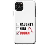 Naughty Nice Cuban Sucre d'orge de Noël liste de Père Noël Coque pour iPhone 11 Pro Max