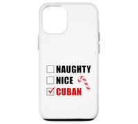 Naughty Nice Cuban Sucre d'orge de Noël liste de Père Noël Coque pour iPhone 12/12 Pro