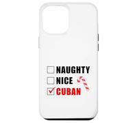Naughty Nice Cuban Sucre d'orge de Noël liste de Père Noël Coque pour iPhone 12 Pro Max
