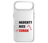 Naughty Nice Cuban Sucre d'orge de Noël liste de Père Noël Coque pour iPhone Air