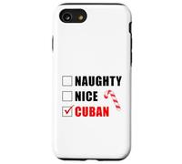 Naughty Nice Cuban Sucre d'orge de Noël liste de Père Noël Coque pour iPhone SE (2020) / 7/8