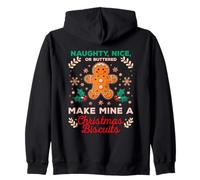 Naughty, Nice, Or Uttered, Make Mine a Christmas Biscuits Sweat à Capuche